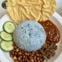 Nasi lemak   at Minf Houze Vegan Cafe in Kuala Lumpur