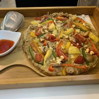 Italian Carbonara Pizza 🍕  #Veganuary at Minf Houze Vegan Cafe in Kuala Lumpur