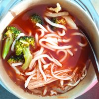 "Kimchi " Ramen at Minf Houze Vegan Cafe in Kuala Lumpur