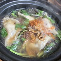 Dumpling soup   at Minf Houze Vegan Cafe in Kuala Lumpur