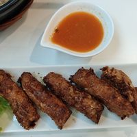 fried vege yuba maki rolls at Minf Houze Vegan Cafe in Kuala Lumpur