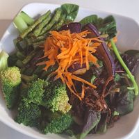 Garden vegetables at Minf Houze Vegan Cafe in Kuala Lumpur