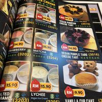 Pudding menu !  at Minf Houze Vegan Cafe in Kuala Lumpur