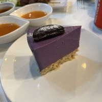 Taro cheesecake  at Minf Houze Vegan Cafe in Kuala Lumpur