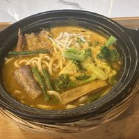 Spicy curry ramen was just the perfect spice!  #Veganuary at Minf Houze Vegan Cafe in Kuala Lumpur