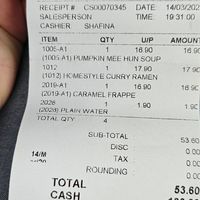 We paid 53,60 MYR for everything. That's around 11 Euro/12 USD, so very cheap. at Minf Houze Vegan Cafe in Kuala Lumpur