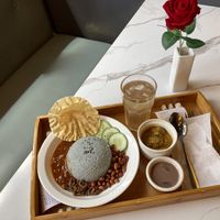 Vegan Nasi Lemak  at Minf Houze Vegan Cafe in Kuala Lumpur