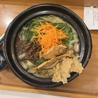 Healthy green panmee soup  at Minf Houze Vegan Cafe in Kuala Lumpur