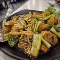 Vietnamese style tofu and tomatoes at Minf Houze Vegan Cafe in Kuala Lumpur