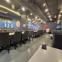 The decor at Minf Houze Vegan Cafe in Kuala Lumpur