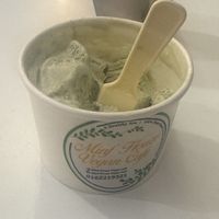 Vegan matcha ice cream   at Minf Houze Vegan Cafe in Kuala Lumpur