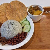 Nasi Lemak at Minf Houze Vegan Cafe in Kuala Lumpur