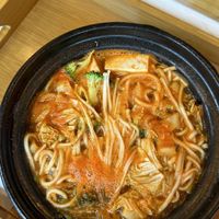 Kimchi ramen (spicy)  at Minf Houze Vegan Cafe in Kuala Lumpur