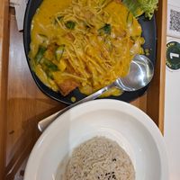 Tofu coconut sauce at Minf Houze Vegan Cafe in Kuala Lumpur
