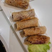 Spring rolls at Minf Houze Vegan Cafe in Kuala Lumpur