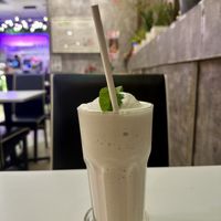Banana smoothiee  at Minf Houze Vegan Cafe in Kuala Lumpur