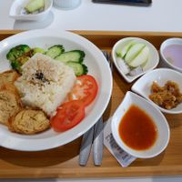 Hainanese Rice Set. at Minf Houze Vegan Cafe in Kuala Lumpur