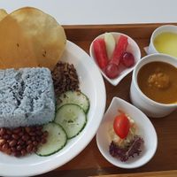 Nasi lakma set at Minf Houze Vegan Cafe in Kuala Lumpur