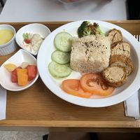 HAINANESE RICE at Minf Houze Vegan Cafe in Kuala Lumpur