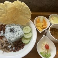 Tasty nasi lemak! at Minf Houze Vegan Cafe in Kuala Lumpur