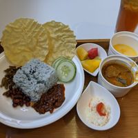 Nasi Lemak at Minf Houze Vegan Cafe in Kuala Lumpur