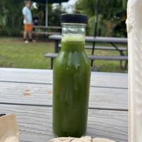 Sweet green juice   at Farm To Barn in Haleiwa
