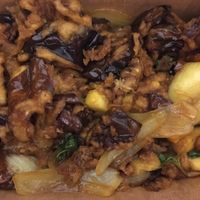 Crispy Eggplant w/ Pineapple & Onions at Tommy Thai in Mountain View