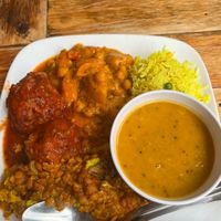 Curry selection   at The Cardamom Pod in Mullumbimby