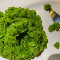 Dry "mashed" peas, no herbs, no taste at all at Gypsy - Marina Mall in Dubai