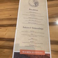 Menu valid in Jan 2020 at Gypsy - Marina Mall in Dubai