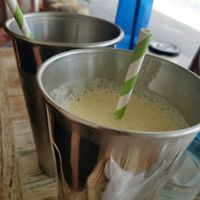 Pineapple juice at Funky Pies in Bondi Beach