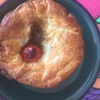 mushroom pie  at Funky Pies in Bondi Beach