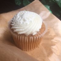 vanilla cupcake with lemon curd at Funky Pies in Bondi Beach