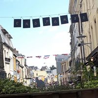 Area outside  at La Cigale Voyageuse in Granville