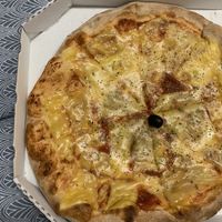 Pizza Margherita at Pizza Marija in Ljubljana