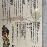 Menu  at Real Food Daily in West Hollywood