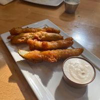Surprising fried pickles at Real Food Daily in West Hollywood