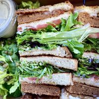 The club sandwich sandwich  at Real Food Daily in West Hollywood