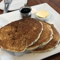Chocolate chip pancakes at Real Food Daily in West Hollywood