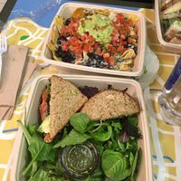 Nachos and BLT  at Real Food Daily in West Hollywood