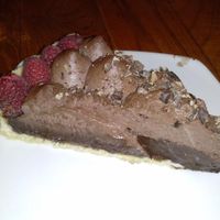 chocolate mousse tart at Real Food Daily in West Hollywood