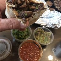 Mushroom and black bean burrito at Taqado in Abu Dhabi
