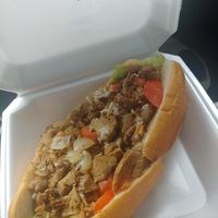 Vegan Philly cheesesteak at Speedway Cafe in Dover