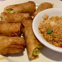 spring roll and fried rice at Speedway Cafe in Dover