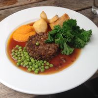 Sunday (vegan) nut roast at The Fox Inn in Corfe Castle