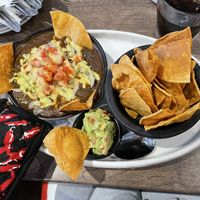 Bean dip with vegan protein option  at Mesa in Hamilton
