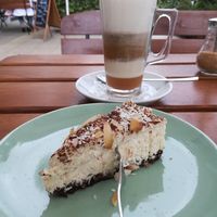 Veganer Hirse Käsekuchen at Portowa28 in Kolobrzeg