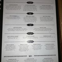 Back of menu at Mantu in Richmond