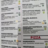 Menu at Mill St. Brew Pub & The Beer Hall in Toronto