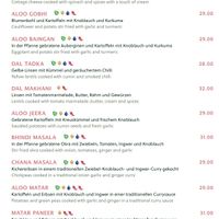 main dishes, clearly labelled   at Tamarind Hill in Zurich